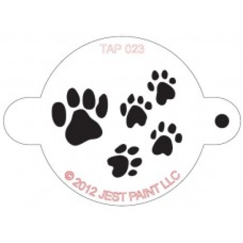 TAP 023 Stencil Paw Prints (TAP 023 Stencil Paw Prints)